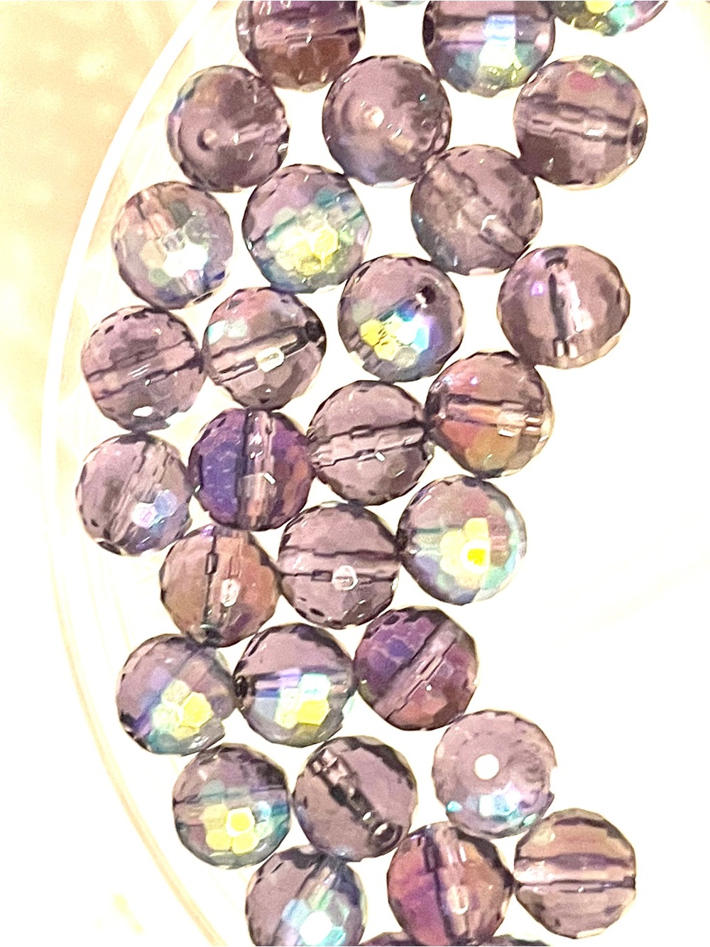36 Brilliant Purple Beads